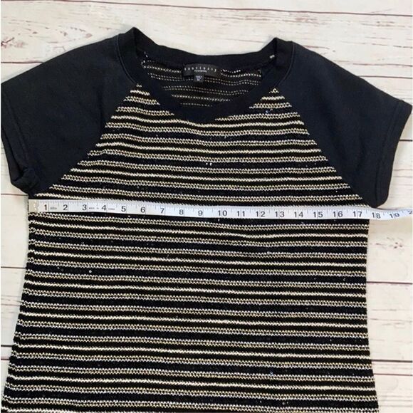 Anthropologie Sanctuary Metallic Gold & Silver Sequin Tweed Dress Size Medium - Picture 6 of 10